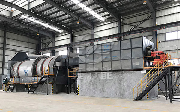 河南糟渣烘干設備安裝現場