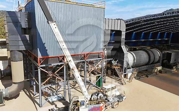 薯渣烘干設備吊裝現(xiàn)場